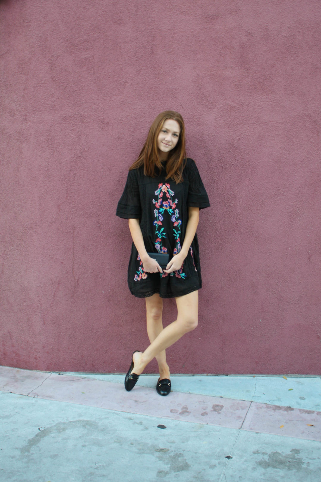 But What Should I Wear Fashion blog wearing free people embroidered floral dress